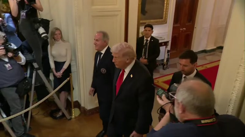 VIDEO: TRUMP AND MESSI WALK OUT TOGETHER IN WHITE HOUSE