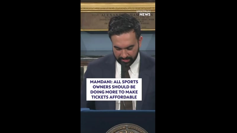 BREAKING VIDEO: NYC MAYOR ZOHRAN MAMDANI SLAMS SOARING KNICKS TICKET PRICES, SAYS SPORTS BECOMING “LUXURY COMMODITY”