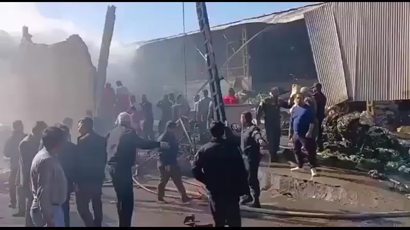 BREAKING VIDEO:  Iranian Military Helicopter Crashes into Fruit Market 👀 