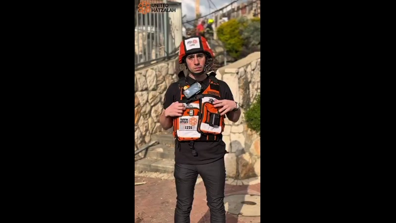 VIDEO: Update from United Hatzalah EMT Sonny Chehabar from the scene in Beit Shemesh.