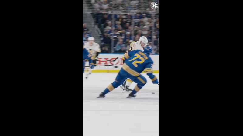 HOCKEY VIDEO: BRUINS SCORE FROM CENTER ICE ON A FLUKE GOAL VS SABRES IN GAME 