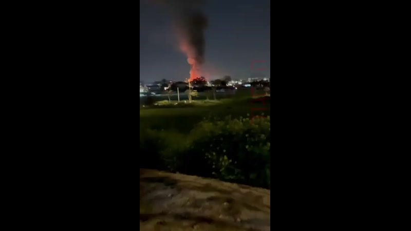 BREAKING VIDEO:MISSILE CRASHES NEAR BEN GURION AIRPORT 