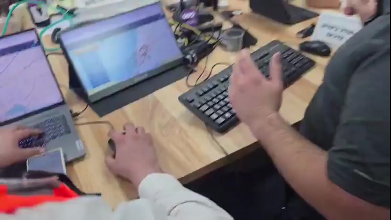 VIDEO: kiddish in the municipal war room in Tzfat, Israel. 